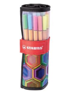   Tűfilc készlet, 0,4 mm, STABILO "Point 88 ARTY", 25 különböző szín (TST882507120)