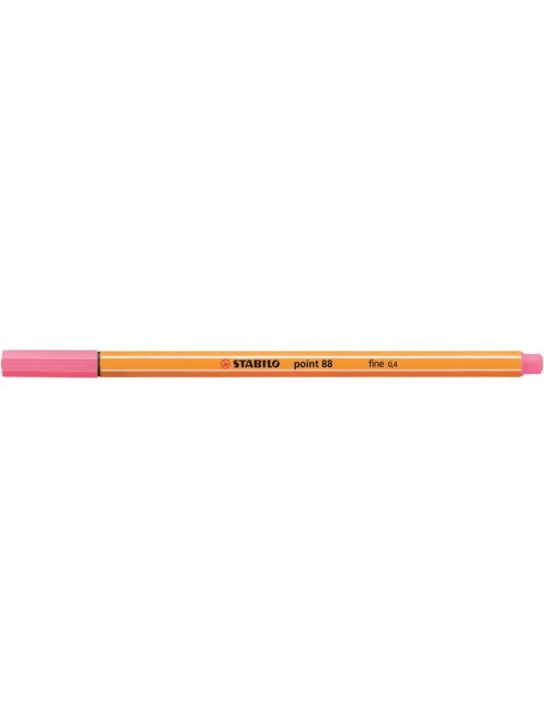 Tűfilc, 0,4 mm, STABILO "Point 88", világos rózsaszín (TST8829)