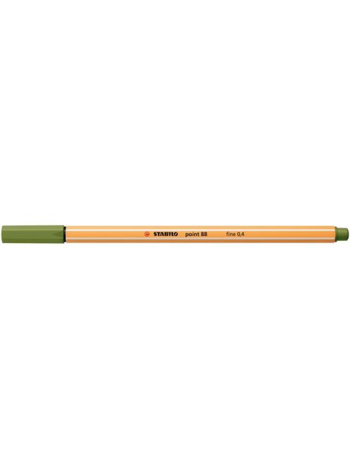 Tűfilc, 0,4 mm, STABILO "Point 88", moha zöld (TST88351)