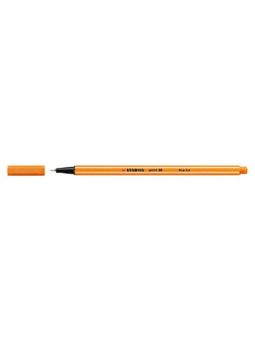 Tűfilc, 0,4 mm, STABILO "Point 88", narancssárga (TST88541)