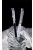 Golyóstoll, krémfehér, felül fehér SWAROVSKI® kristállyal töltve, 14 cm, ART CRYSTELLA® (TSWG022)