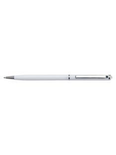   Golyóstoll, fehér "SLIM", fehér SWAROVSKI® kristállyal, 13 cm, ART CRYSTELLA® (TSWGS559)