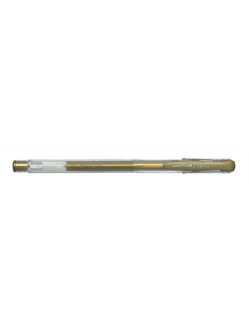 Zseléstoll, 0,4 mm, kupakos, UNI "UM-100 Signo Fine", arany (TU1001581)