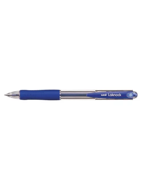 Golyóstoll, 0,3 mm, nyomógombos, UNI "SN-100 Laknock", kék (TU10031)