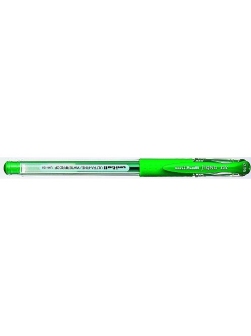 Zseléstoll, 0,25 mm, kupakos, UNI "UM-151 Signo DX", zöld (TU15141)