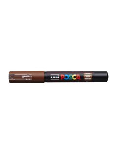   Dekormarker, 0,7-1,0 mm, UNI "Posca PC-1M", barna (TUPC1MB)