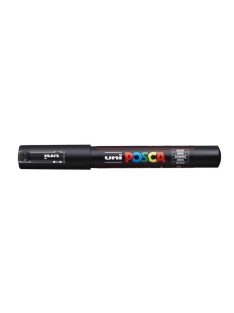   Dekormarker, 0,7-1,0 mm, UNI "Posca PC-1M", fekete (TUPC1MFK)