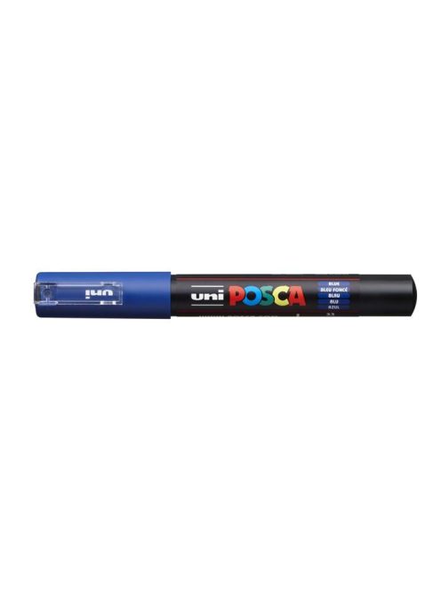 Dekormarker, 0,7-1,0 mm, UNI "Posca PC-1M", kék (TUPC1MK)
