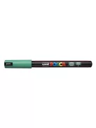 Dekormarker, 0,7 mm, UNI "Posca PC-1MR", zöld (TUPC1MRZ)