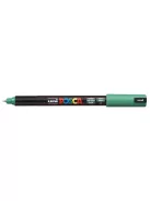 Dekormarker, 0,7 mm, UNI "Posca PC-1MR", zöld (TUPC1MRZ)