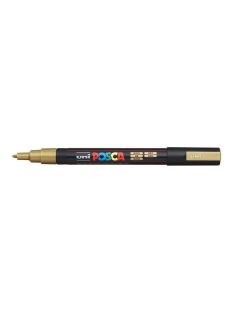   Dekormarker, 0,9-1,3 mm, UNI "Posca PC-3M", arany (TUPC3MA)