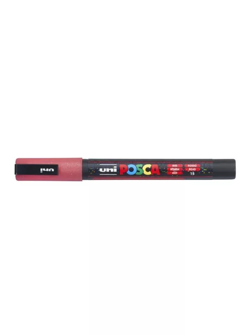 Dekormarker, 0,9-1,3 mm, UNI"Posca PC-3ML", fényes narancs (TUPC3MFN)