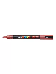   Dekormarker, 0,9-1,3 mm, UNI"Posca PC-3ML", fényes narancs (TUPC3MFN)