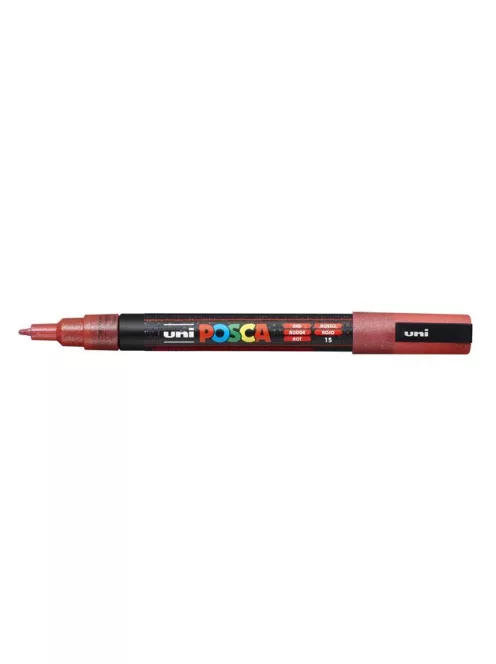 Dekormarker, 0,9-1,3 mm, UNI"Posca PC-3ML", fényes narancs (TUPC3MFN)