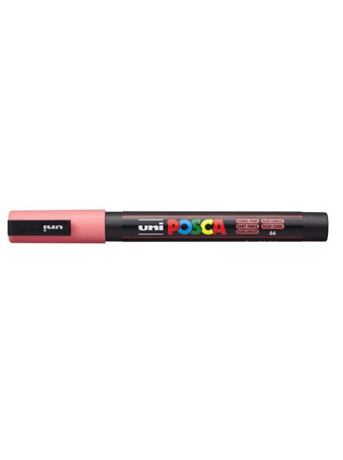 Dekormarker, 0,9-1,3 mm, UNI "Posca PC-3M", korall (TUPC3MKO)