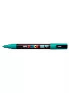 Dekormarker, 0,9-1,3 mm, UNI "Posca PC-3M", smaragdzöld (TUPC3MSM)