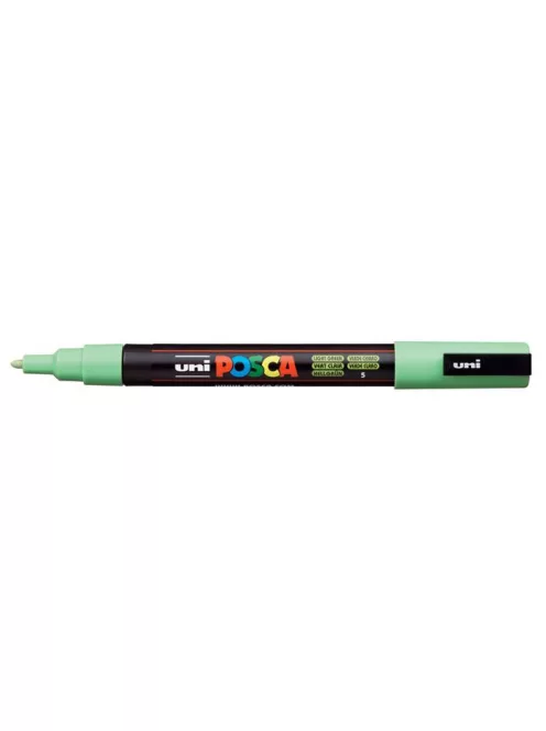 Dekormarker, 0,9-1,3 mm, UNI "Posca PC-3M", világoszöld (TUPC3MVZ)