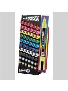   Dekormarker display, 60 db, 1,8-2,5 mm, UNI "Posca PC-5M", 10 különböző szín (TUPC5MDP)
