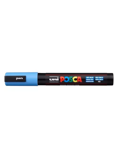 Dekormarker, 1,8-2,5 mm, UNI "Posca PC-5M", égszínkék (TUPC5MEK)