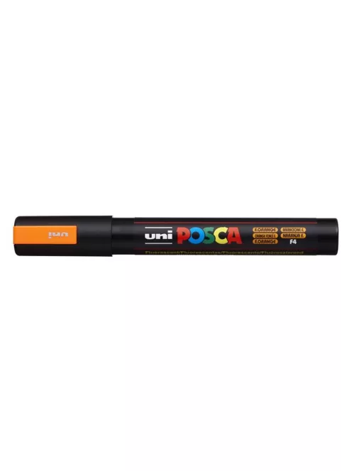 Dekormarker, 1,8-2,5 mm, UNI "Posca PC-5M", fluor narancs (TUPC5MFN)