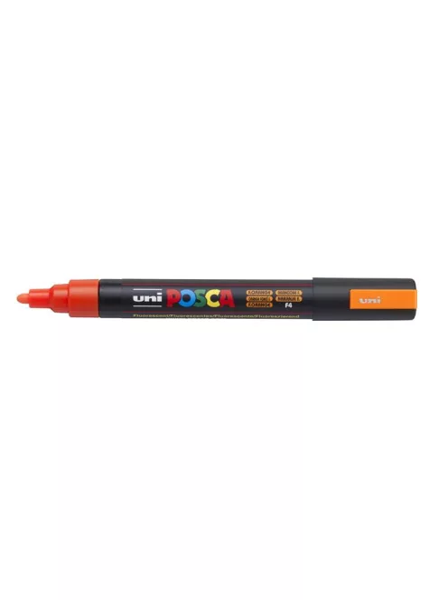 Dekormarker, 1,8-2,5 mm, UNI "Posca PC-5M", fluor narancs (TUPC5MFN)