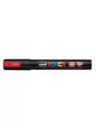 Dekormarker, 1,8-2,5 mm, UNI "Posca PC-5M", fluor piros (TUPC5MFP)
