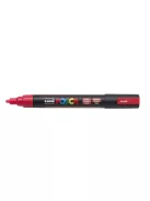 Dekormarker, 1,8-2,5 mm, UNI "Posca PC-5M", fluor piros (TUPC5MFP)
