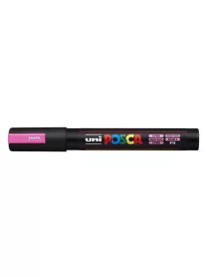   Dekormarker, 1,8-2,5 mm, UNI "Posca PC-5M", fluor rózsaszín (TUPC5MFR)