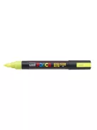 Dekormarker, 1,8-2,5 mm, UNI "Posca PC-5M", fluor sárga (TUPC5MFS)