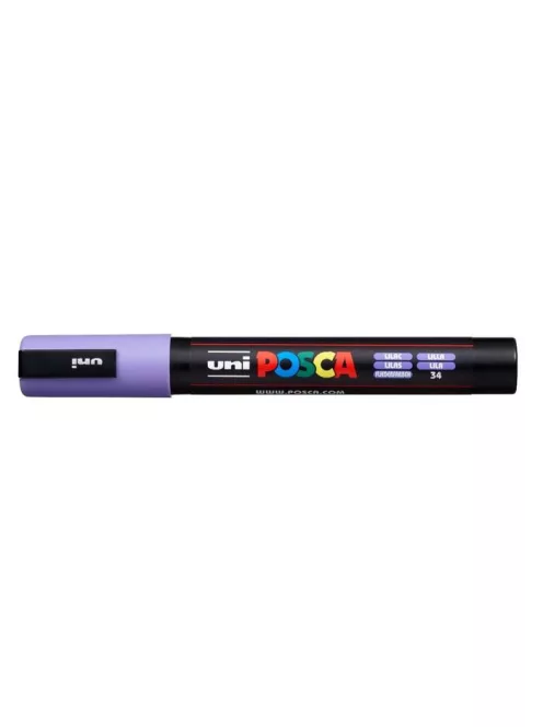 Dekormarker, 1,8-2,5 mm, UNI "Posca PC-5M", halványlila (TUPC5MHL)