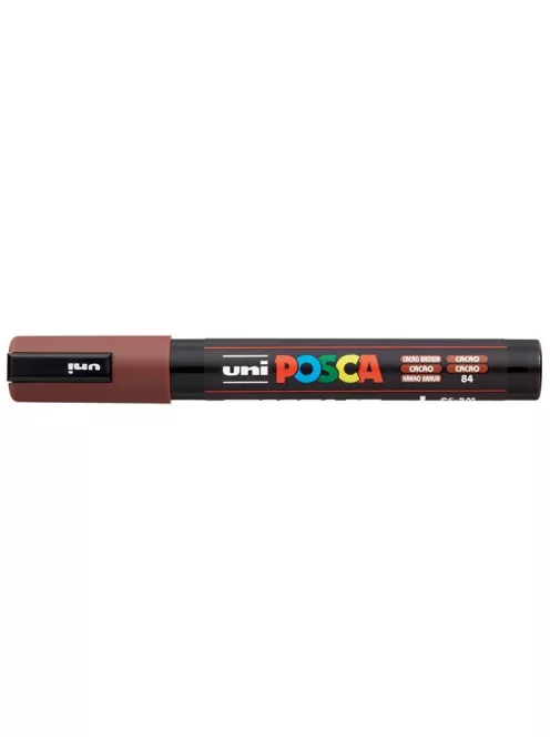 Dekormarker, 1,8-2,5 mm, UNI "Posca PC-5M", kakaó barna (TUPC5MKB)