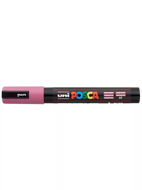 Dekormarker, 1,8-2,5 mm, UNI "Posca PC-5M", málna (TUPC5MM)