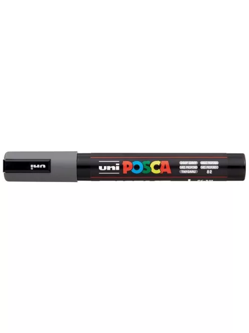 Dekormarker, 1,8-2,5 mm, UNI "Posca PC-5M", mély szürke (TUPC5MMSZ)