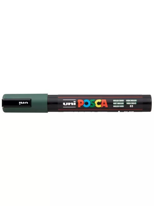 Dekormarker, 1,8-2,5 mm, UNI "Posca PC-5M", angolzöld (TUPC5MMZ)