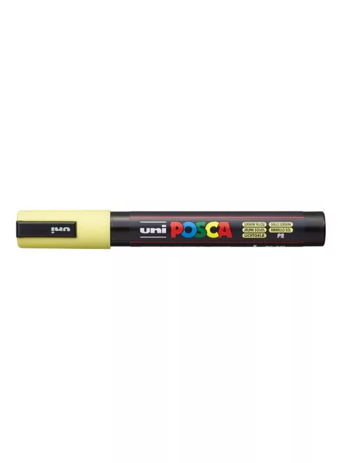 Dekormarker, 1,8-2,5 mm, UNI "Posca PC-5M", napsárga (TUPC5MNS)