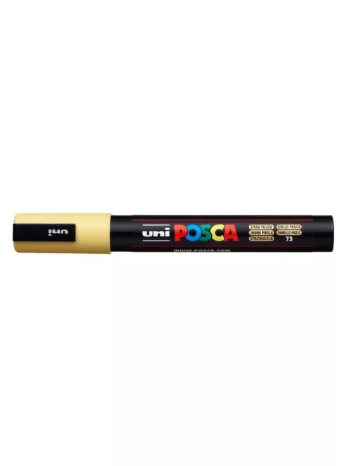 Dekormarker, 1,8-2,5 mm, UNI "Posca PC-5M", szalmasárga (TUPC5MSZS)