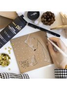 Rajzmarker készlet, UNI PIN "Tube", 9 különböző vonalvastagság, fekete (TUPINTUBE)