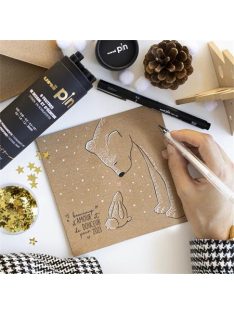   Rajzmarker készlet, UNI PIN "Tube", 9 különböző vonalvastagság, fekete (TUPINTUBE)