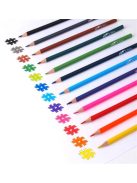 Színes ceruza készlet, háromszögletű, COOL BY VICTORIA, 6 különböző szín (TVC001)