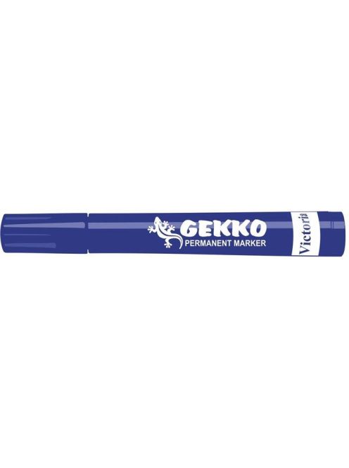 Alkoholos marker, 1-3 mm, kúpos, VICTORIA OFFICE, "Gekko", kék (TVI4604K)