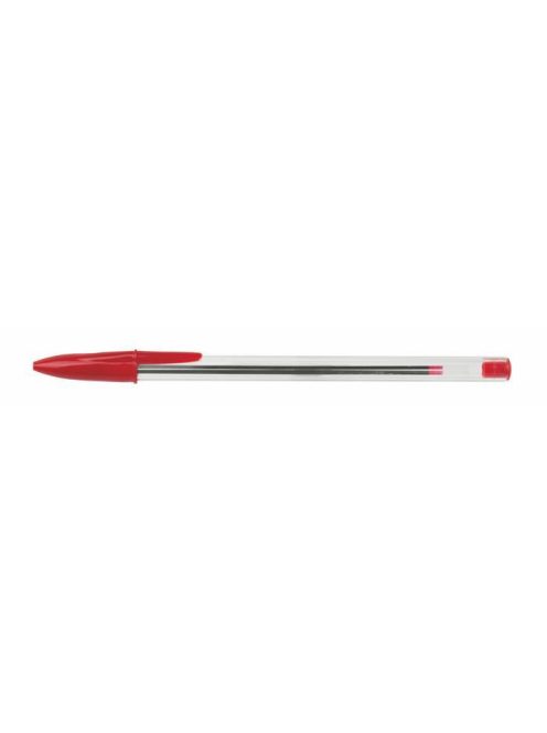 Golyóstoll, 0,7 mm, kupakos, VICTORIA OFFICE, piros (TVI5001P)