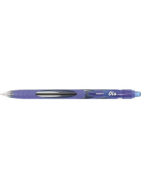 Golyóstoll, 0,27 mm, nyomógombos, ZEBRA "OLA", kék (TZ13942)
