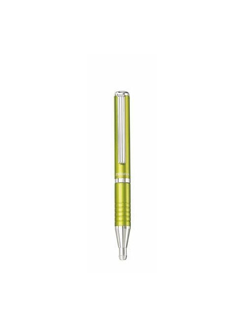 Golyóstoll, 0,24 mm, teleszkópos, tea zöld színű tolltest, ZEBRA "SL-F1", kék (TZ23464)