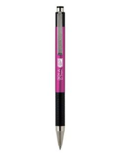   Golyóstoll, 0,24 mm, nyomógombos, rózsaszín tolltest, ZEBRA "F-301 A", kék (TZ26347)