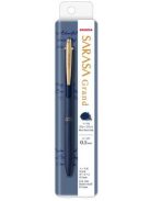 Zseléstoll, 0,33 mm, nyomógombos, éjkék tolltest, ZEBRA "Sarasa Grand", kék (TZ31903)