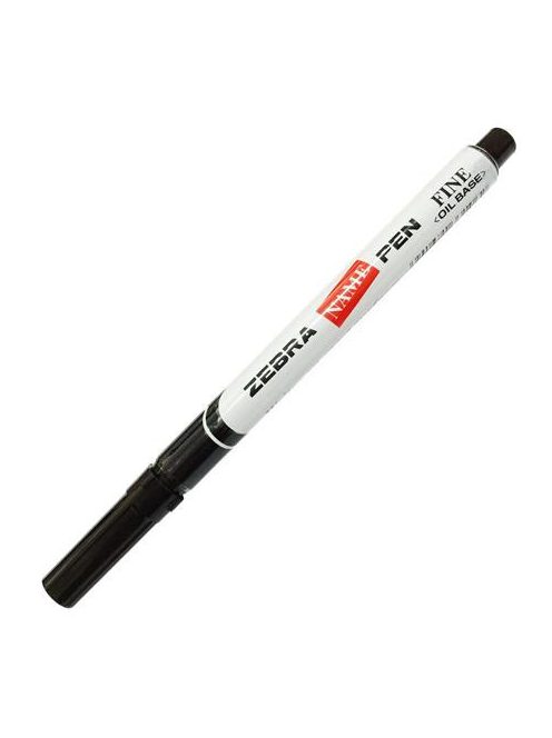 Alkoholos marker, 1,5 mm, kúpos, ZEBRA "Name Pen Fine", fekete (TZ33106)
