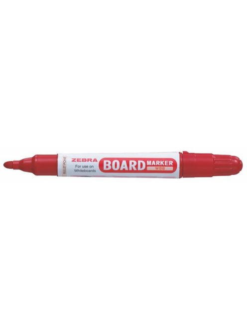 Táblamarker, 2,6 mm, kúpos, ZEBRA "Board Marker", piros (TZ36393)
