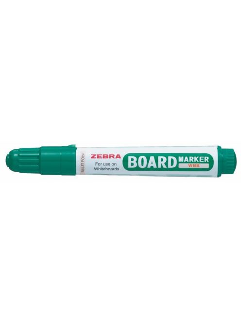 Táblamarker, 2,6 mm, kúpos, ZEBRA "Board Marker", zöld (TZ36394)
