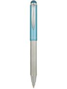 Golyóstoll, 0,24 mm, teleszkópos, rozsdamentes acél, világoskék tolltest, ZEBRA "Telescopic Metal Stylus", kék (TZ46616)