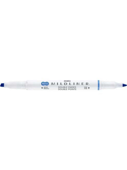 Szövegkiemelő, 1,0/3,5 mm, kétvégű  ZEBRA "Mildliner Cool & Refined" kék (TZ78320)